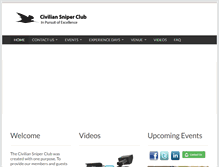 Tablet Screenshot of civiliansniperclub.com